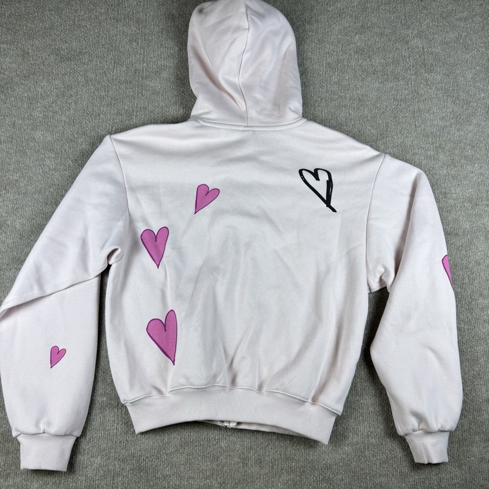 NWT SKIMS Cotton Fleece Barely Pink Angel Hoodie Pants Set Women's S Pink - Picture 9 of 16
